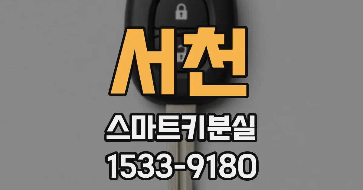 서천 스마트키분실