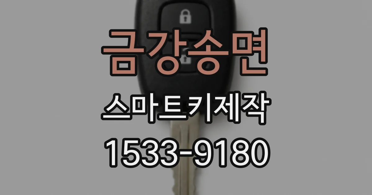 금강송면 스마트키제작