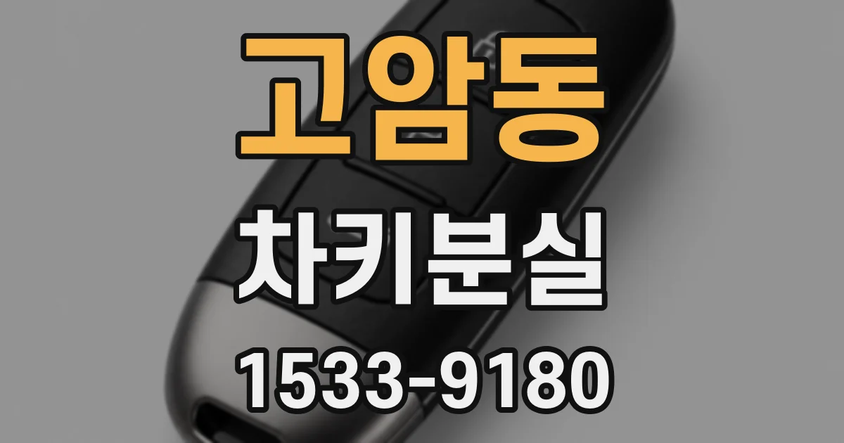 고암동 차키분실