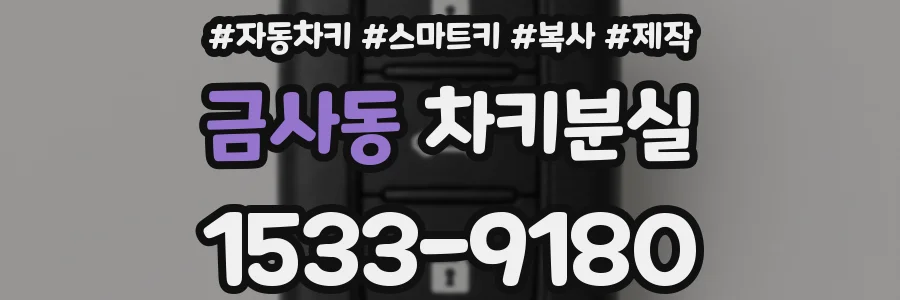 금사동 차키분실