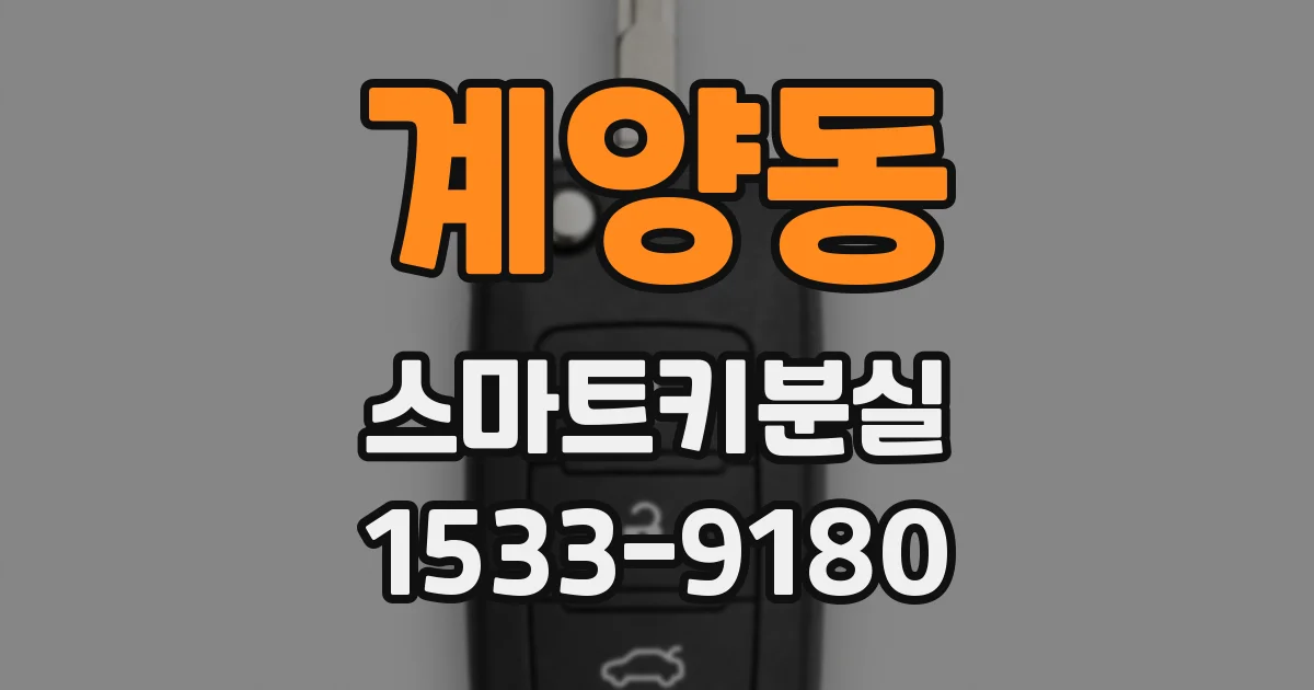 계양동 스마트키분실