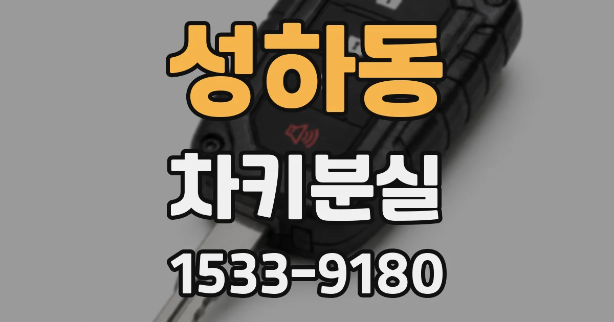 성하동 차키분실