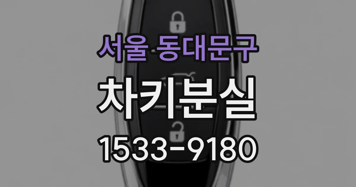 서울 동대문구 차키분실