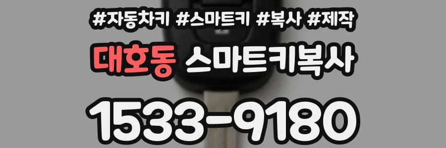 대호동 스마트키복사