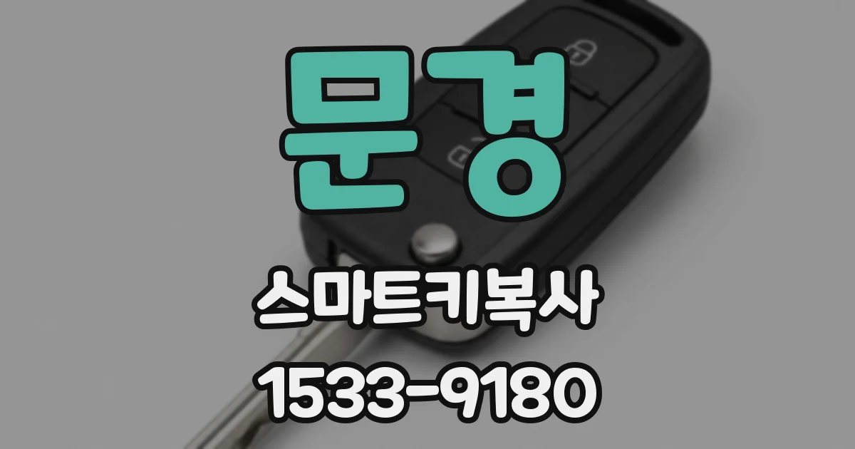 문경 스마트키복사
