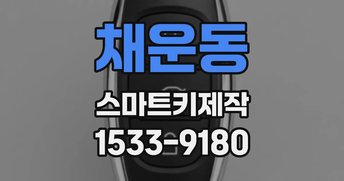 채운동 스마트키제작