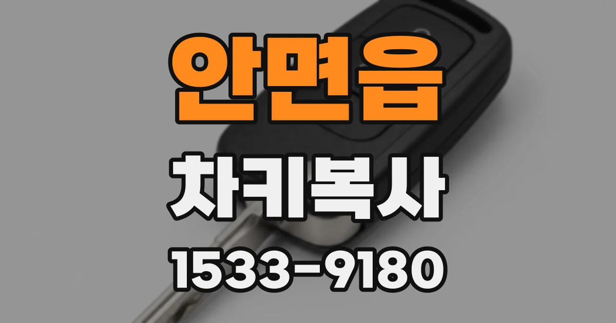 안면읍 차키복사