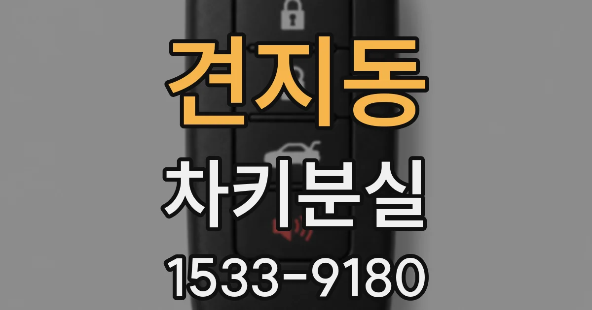 견지동 차키분실