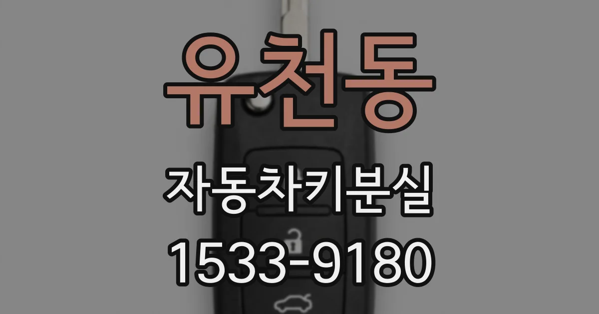 유천동 자동차키분실