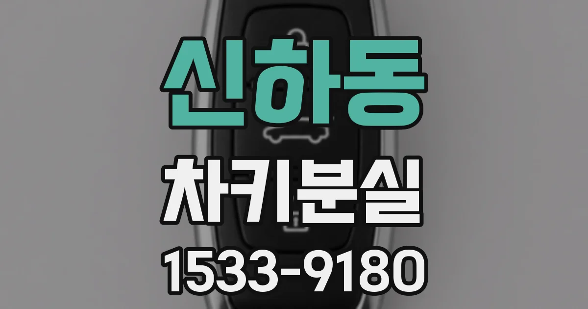 신하동 차키분실