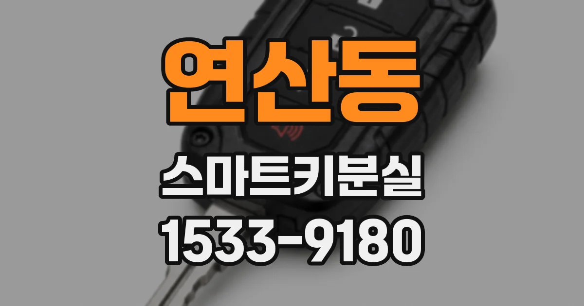 연산동 스마트키분실