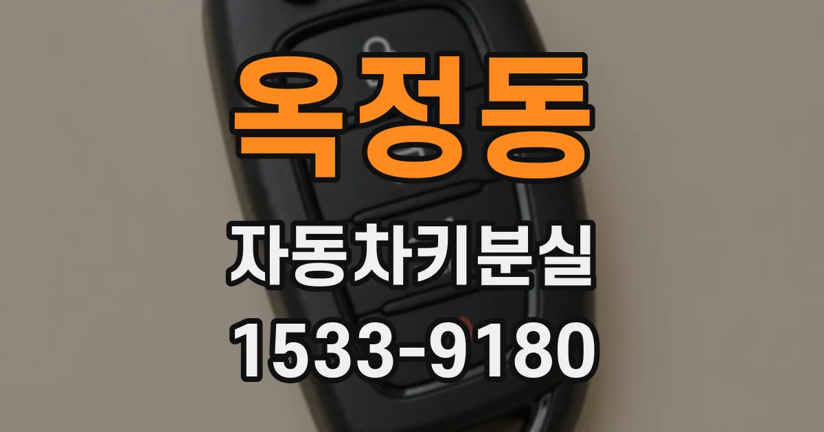 옥정동 자동차키분실