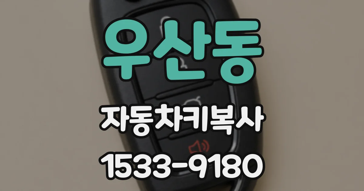 우산동 자동차키복사