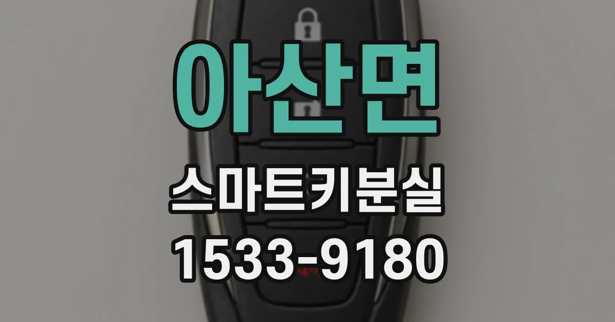 아산면 스마트키분실