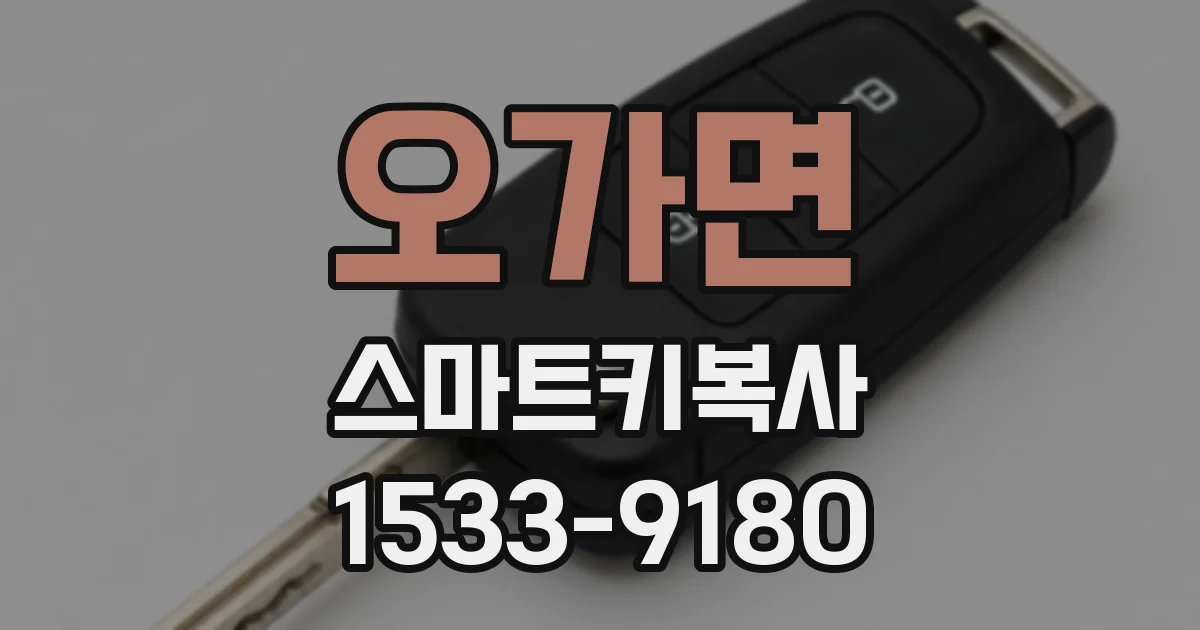 오가면 스마트키복사