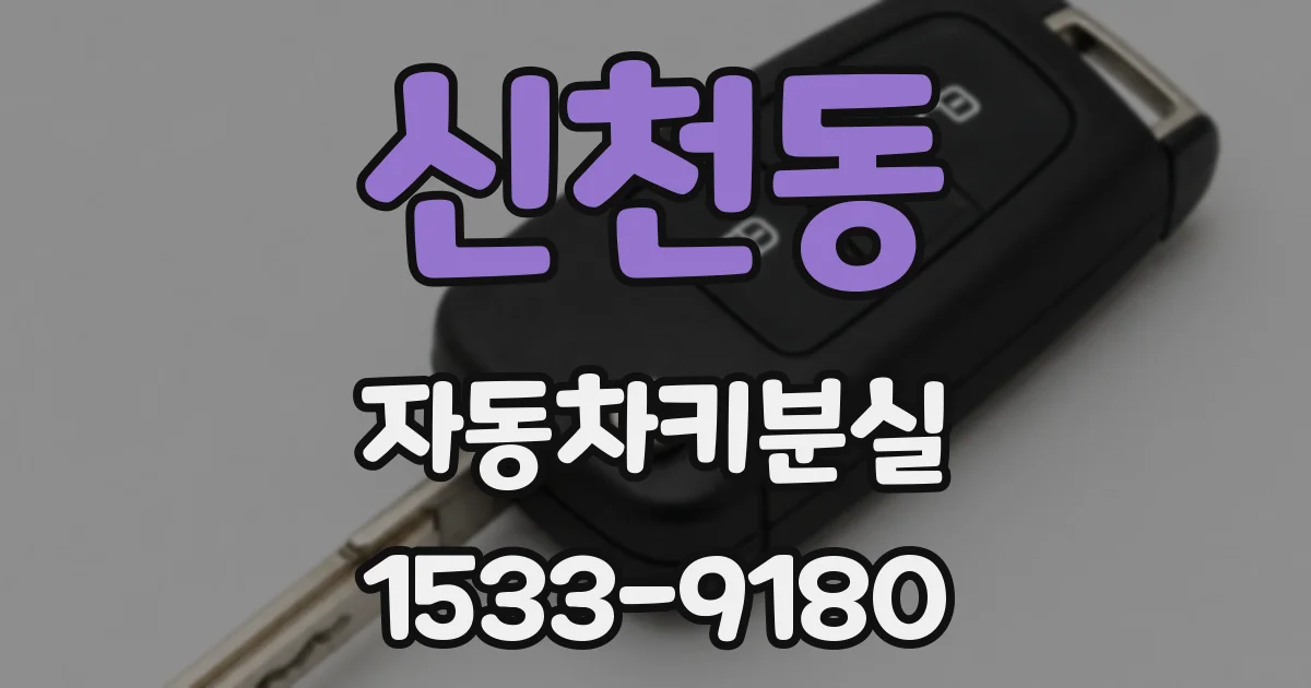 신천동 자동차키분실