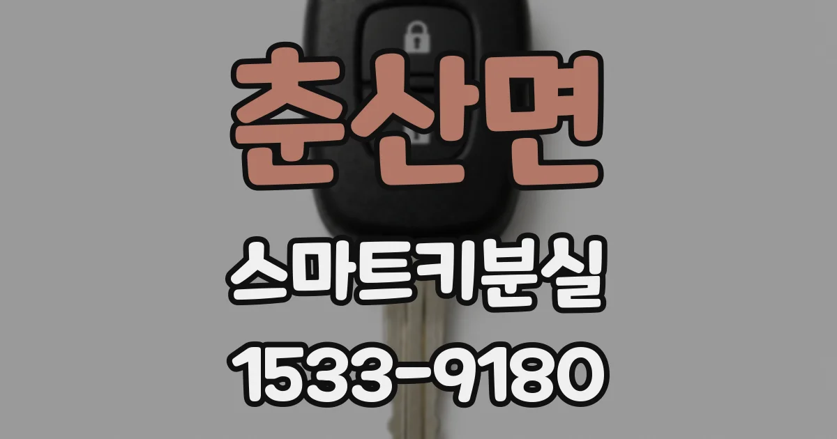 춘산면 스마트키분실