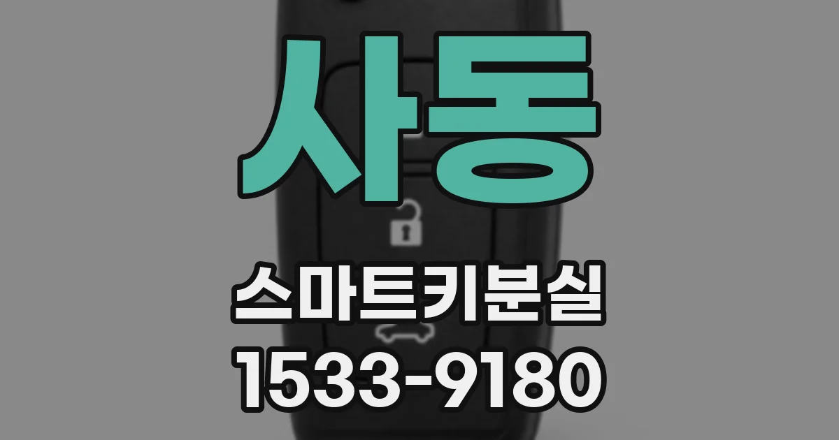 사동 스마트키분실