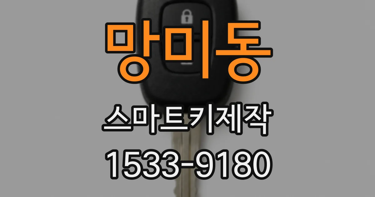 망미동 스마트키제작