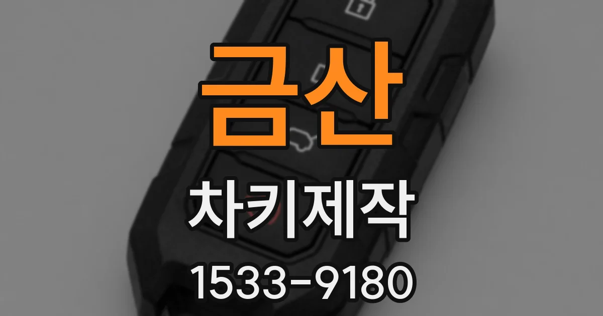 금산 차키제작