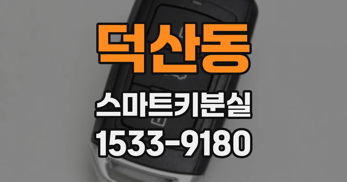 덕산동 스마트키분실