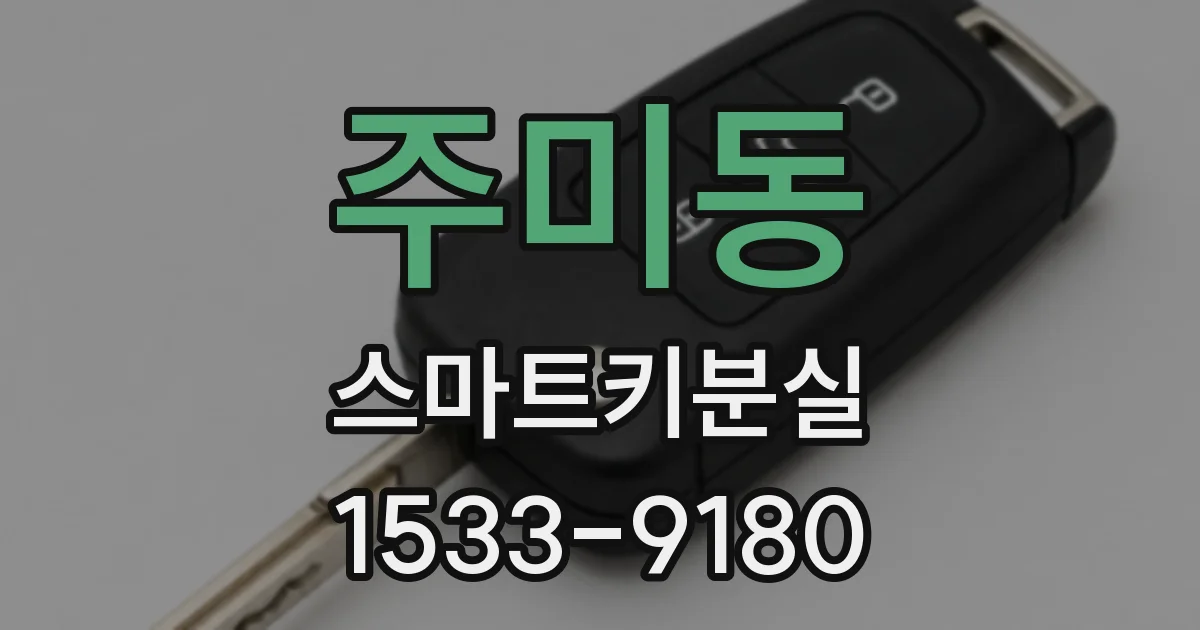 주미동 스마트키분실
