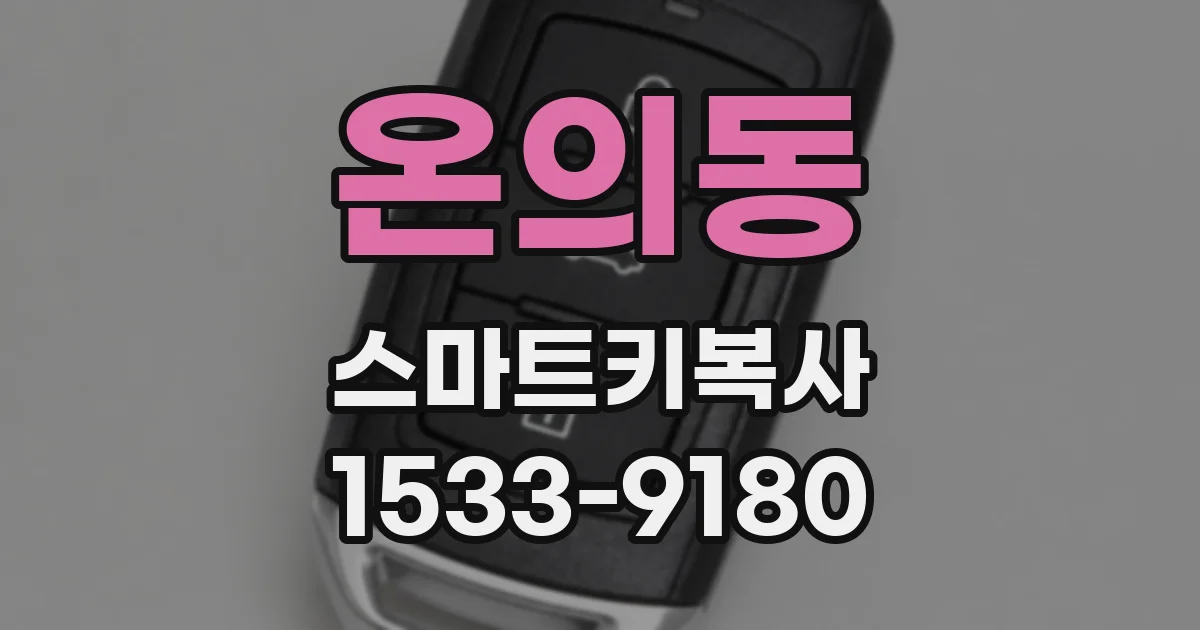 온의동 스마트키복사