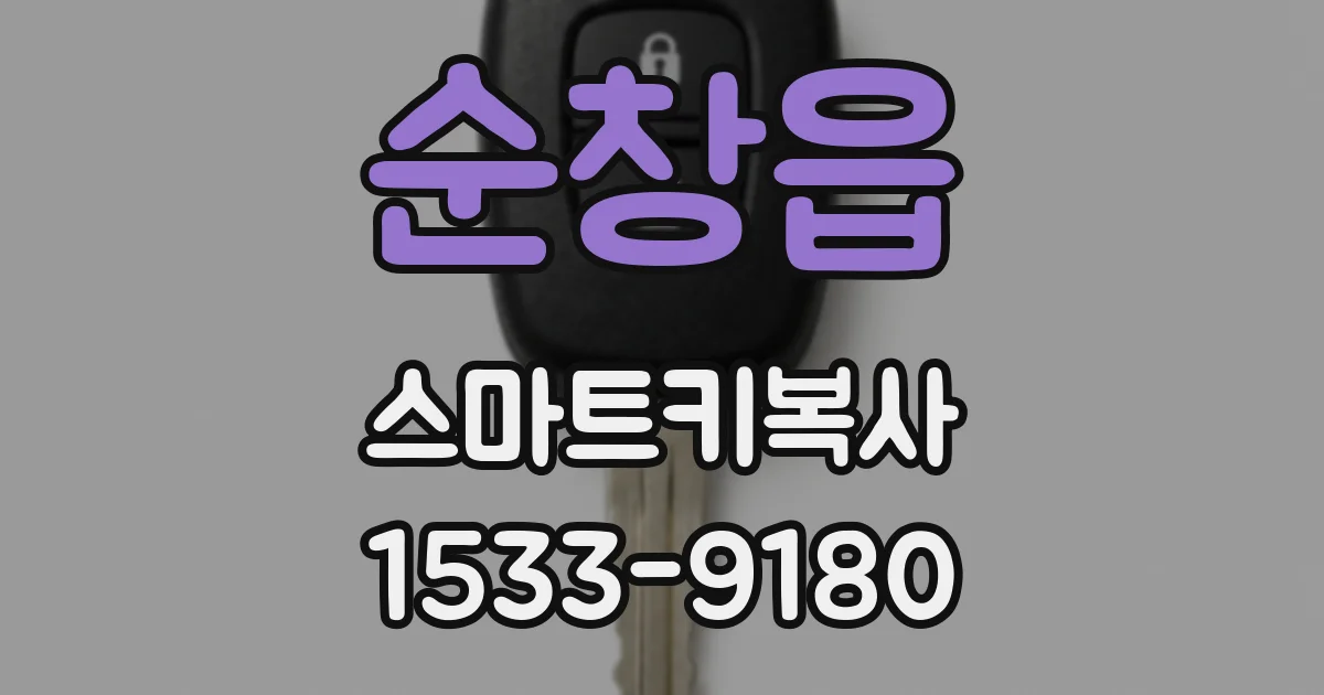 순창읍 스마트키복사