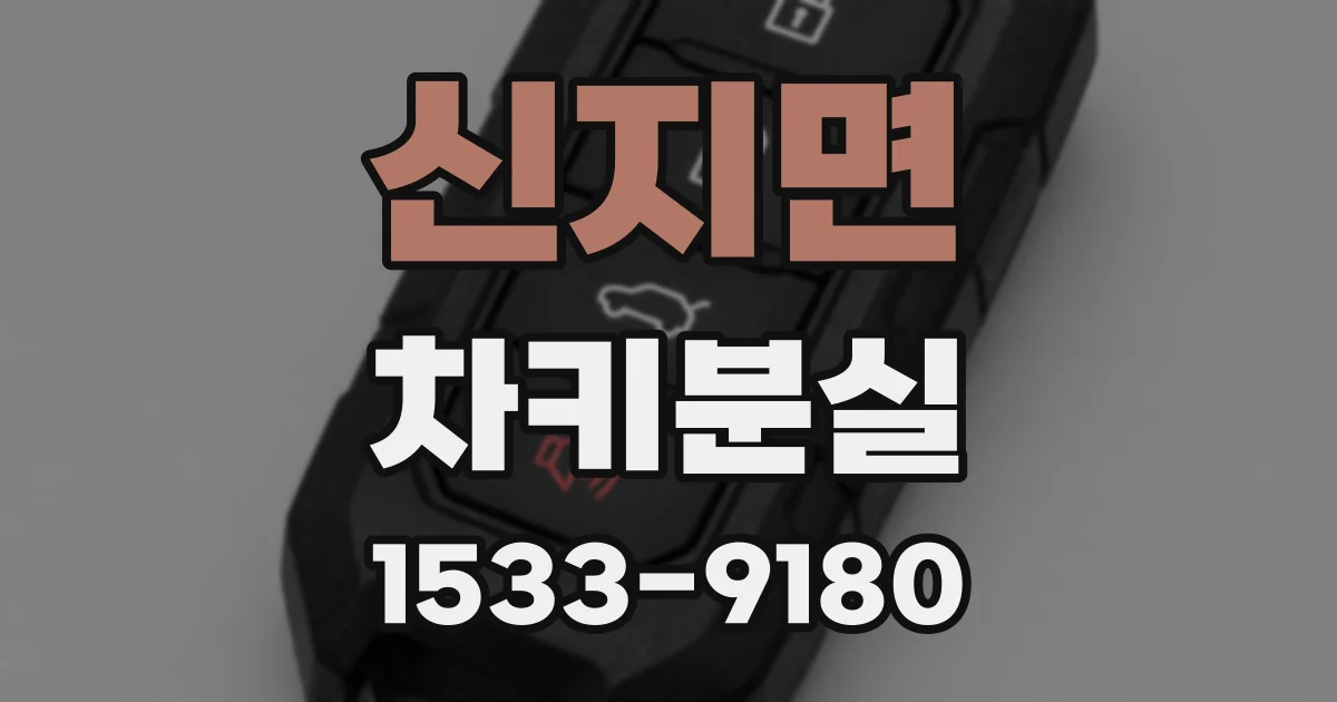 신지면 차키분실