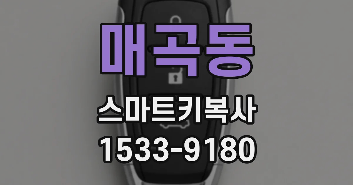 매곡동 스마트키복사