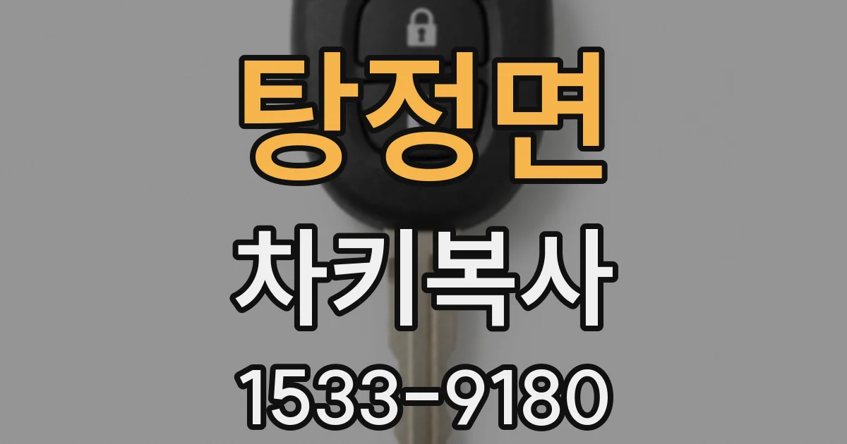 탕정면 차키복사