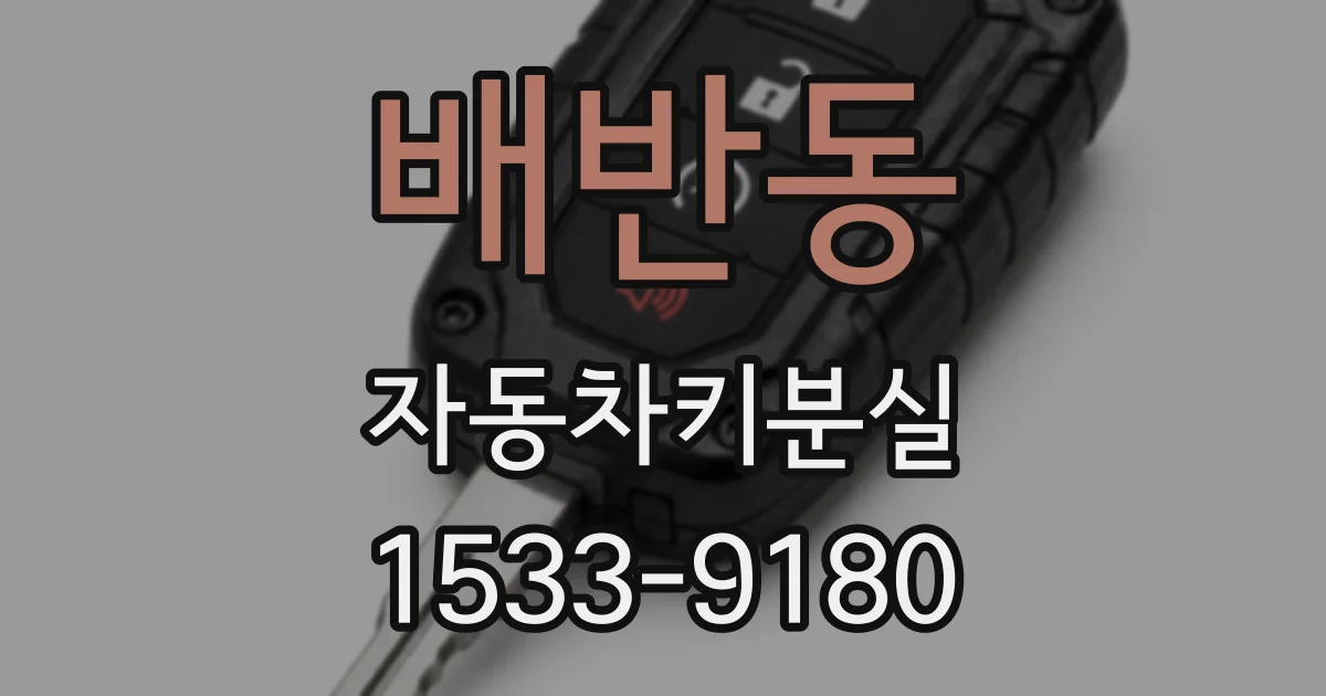 배반동 자동차키분실