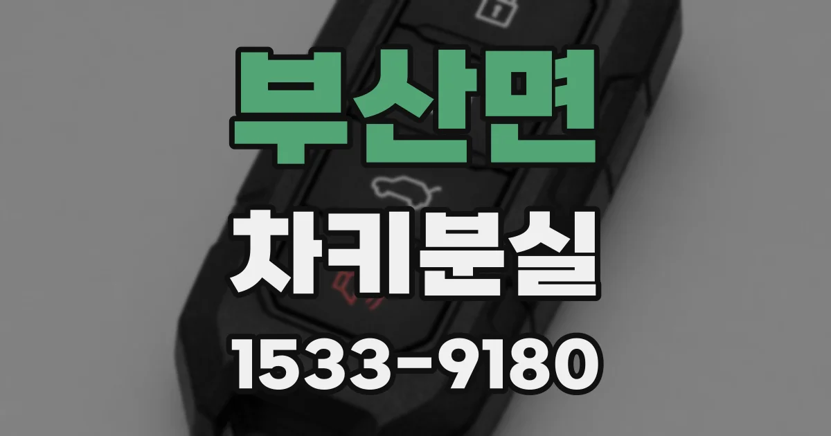 부산면 차키분실