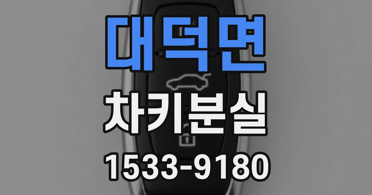 대덕면 차키분실