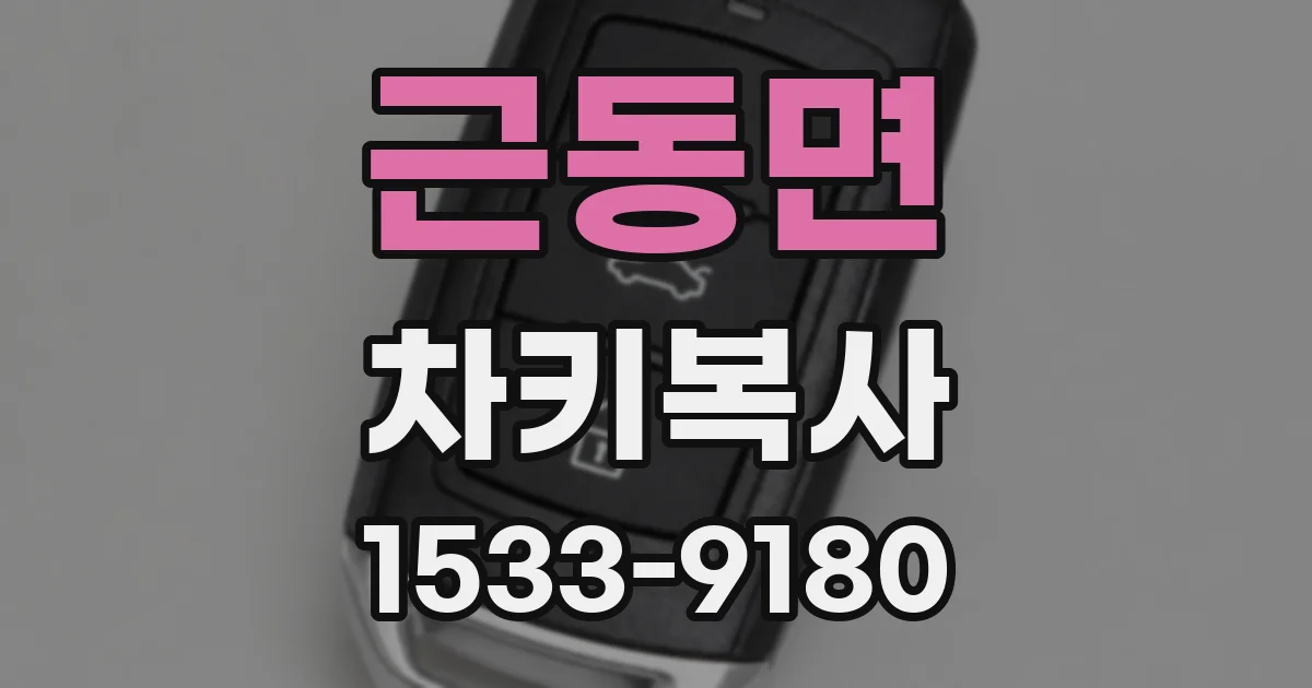 근동면 차키복사