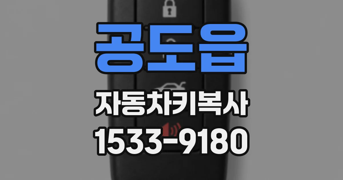 공도읍 자동차키복사