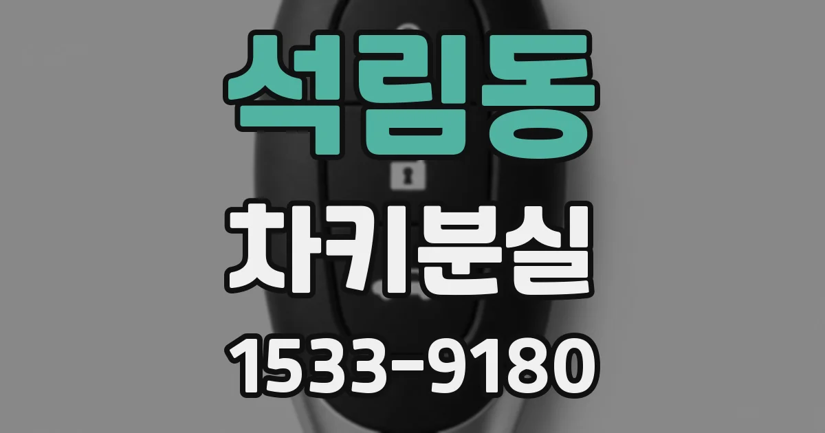 석림동 차키분실