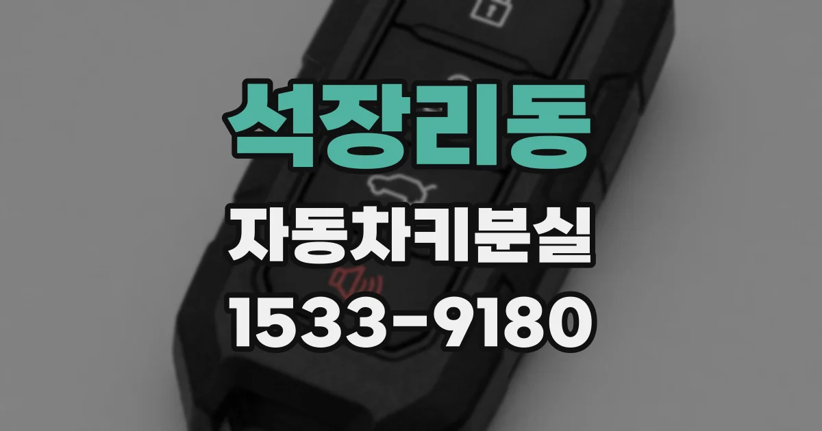석장리동 자동차키분실