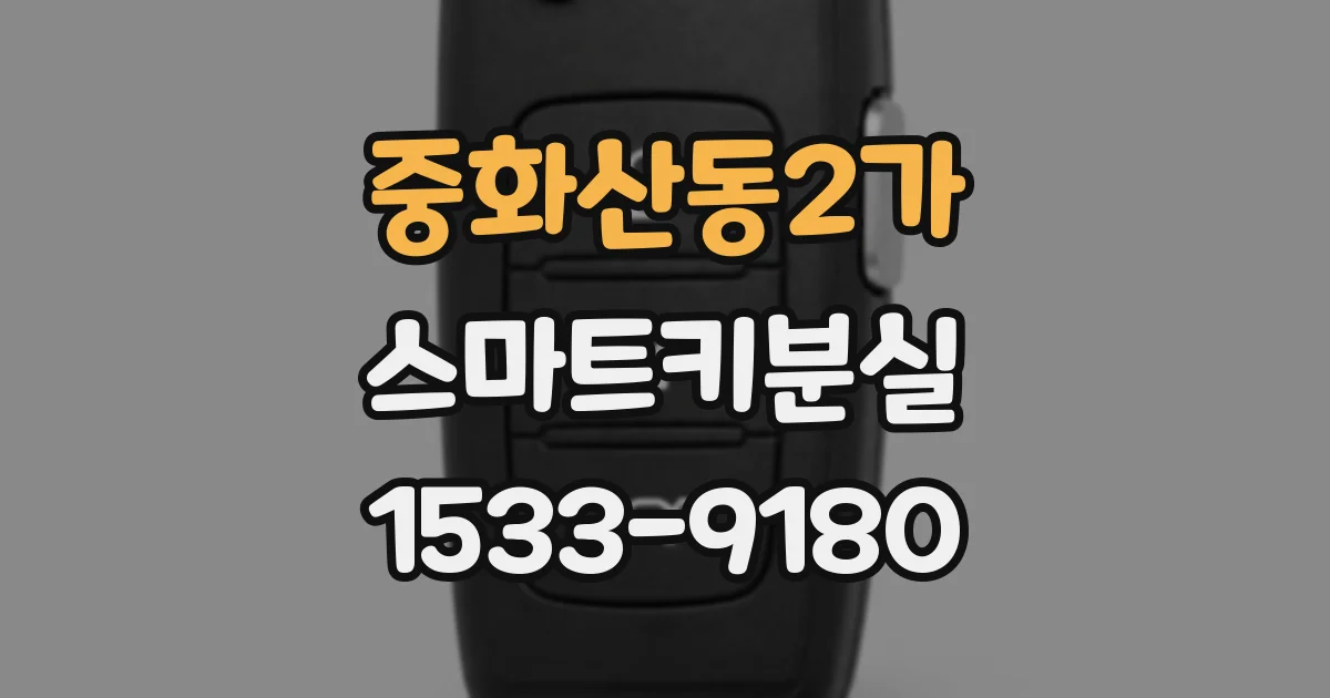중화산동2가 스마트키분실