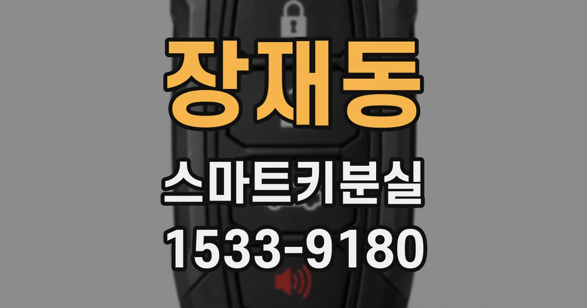 장재동 스마트키분실