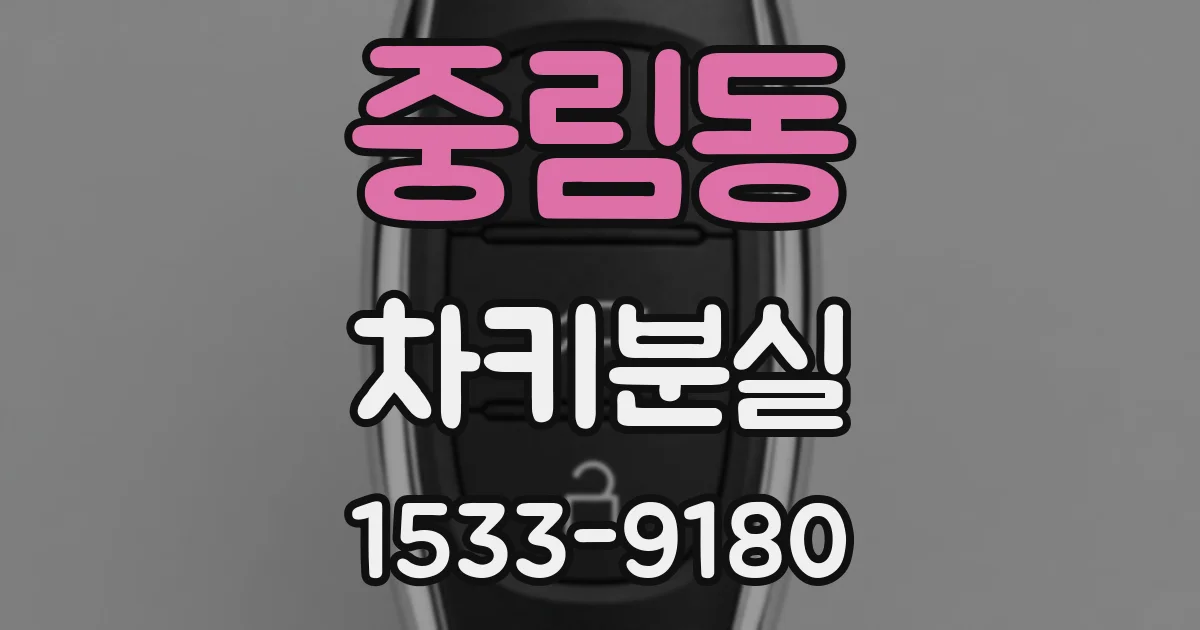 중림동 차키분실