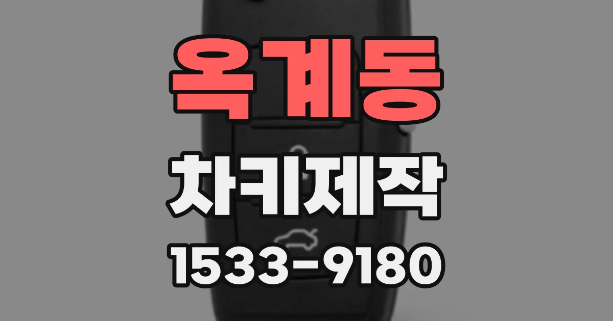 옥계동 차키제작