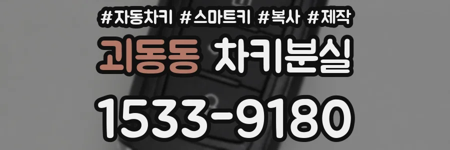 괴동동 차키분실