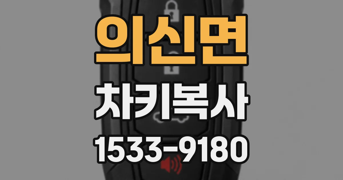 의신면 차키복사