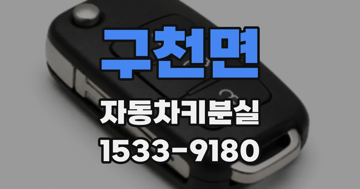 구천면 자동차키분실