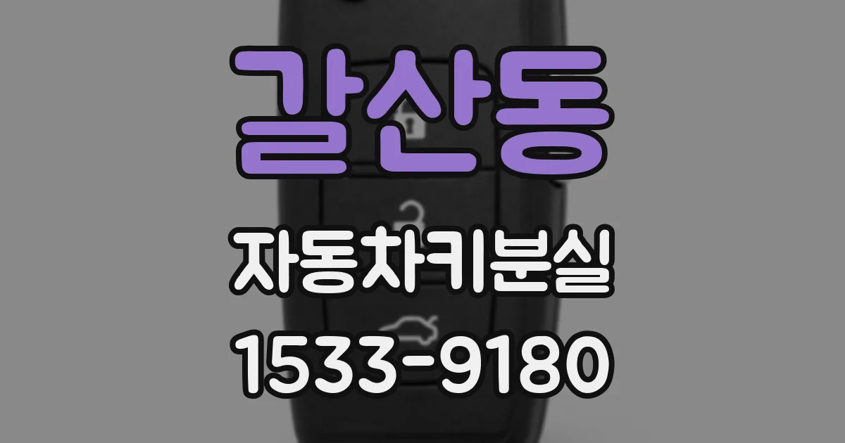 갈산동 자동차키분실