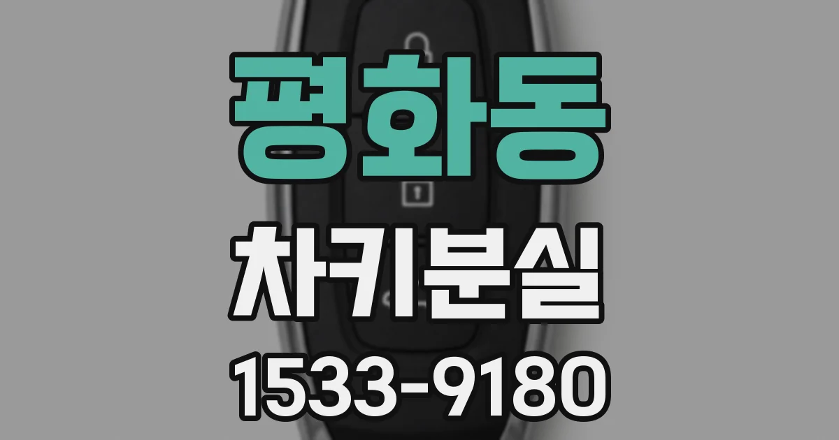 평화동 차키분실