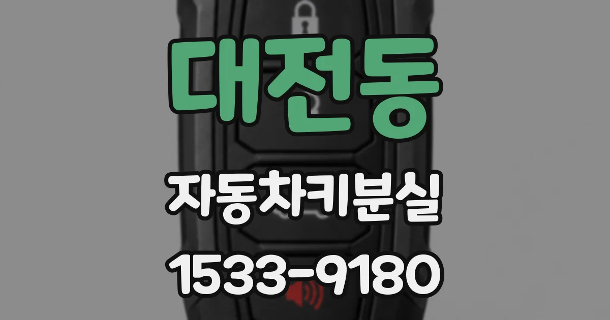 대전동 자동차키분실