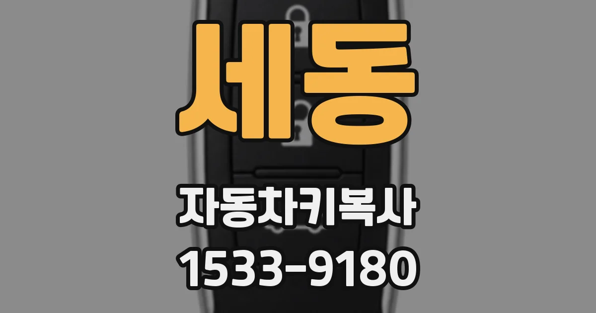세동 자동차키복사