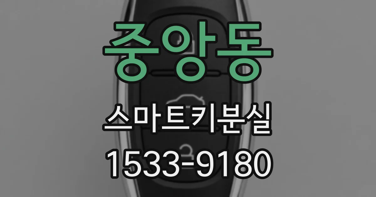 중앙동 스마트키분실